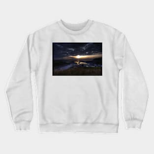 Sunset Over Clevedon Estuary Crewneck Sweatshirt